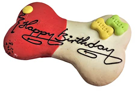 Lolo Pets Classic Geburtstagstorte für den Hund, Knochenform