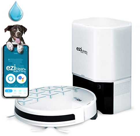 EZICLEAN Robot aspirateur Laveur connecté Aqua Xpert Animal S450 Blanc