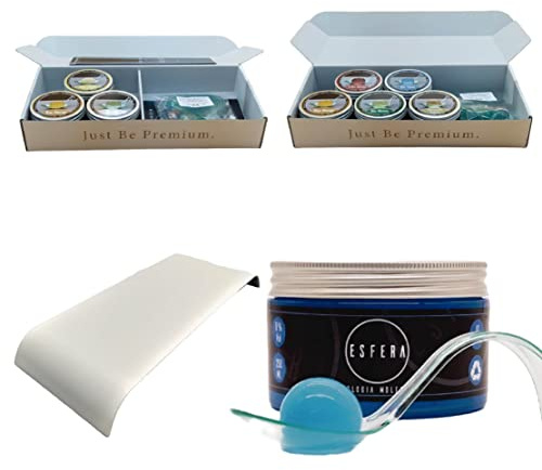 Esfera Mixologia Molecular - Spherifications Cocktails Set – Gin Geschenkset Cocktails Box mit 8 Premium Aromen - Gourmet Geschenkset Männer – Cocktail Mix Set