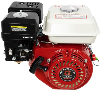 4-Stroke Gas Engine for HondaGX160 6.5HP 160CC Pull Start Horizontal Go Kart Engine Motor, Industrial Grade OHV Gasoline Engine Air Cooling 4.8kw for Compressor Scarifier Lawnmower Pump Generator