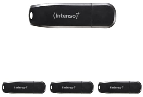 Intenso Speed Line - 16GB Speicherstick - USB-Stick 3.2 Gen 1x1, schwarz, 4er Pack