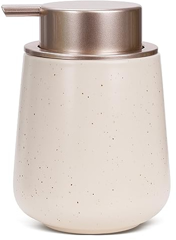 Bosilunlife Hand Soap Dispenser - 12oz Ceramic Soap Dispenser Bathroom Refillable Liquid Soap Pump Dispenser for Bathroom Kitchen Dispenser for Dish Soap with Easy-to-Press Pump