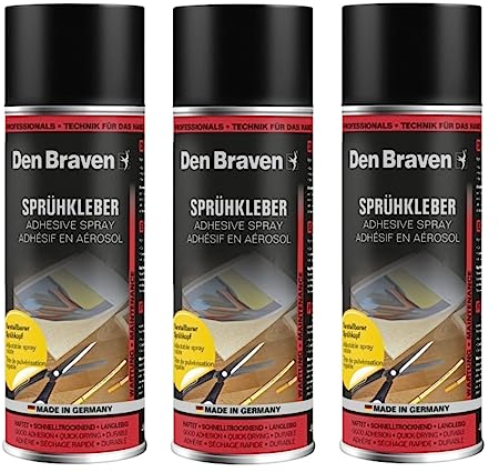 Sprühkleber - Extra starker Kleber für Heimwerk & Industrie | Klebe-Spray für Schaumstoff, Holz, Stoff, Leder, Filz uvm. | verstellbarer Sprühkopf | 500ml Dose (3)