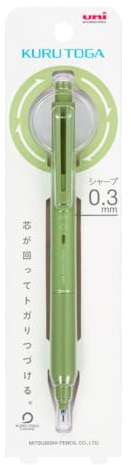 uni Kuru Toga KS Mechanical Pencil • 0.3 mm • Herb Green [M3-KS]
