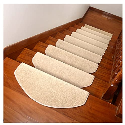 ASHILD Treppenabdeckungs-Set, Selbstklebender Treppenteppich, einfach zu installierende Teppich-Treppenfliesen, 7 rutschfeste Treppenpads aus Sisal für Kinder, Älteste und Haustiere, 04,80 x 24 cm