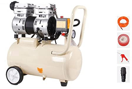 220V 550W 750W 980W Air Compressor, 8L/30L Silent Oil-Free Air Compressor for Home Tire Inflation Whisper Compressor (Color : 550W 30L)