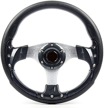 JHVVBFWF Autoteile Für Golf 7 Modifiziertes Lenkrad 13 14 Zoll 320 350 Mm Aluminium Bewegliches Seitenruder Sportlenkrad Autolenkrad(Color:Carbon-14inch)