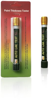 0XBIT Lackdickenmessgerät für Auto, Lackschichtdickenmessgerät, mit Magnetische Spitze und Farbskala im Mikrometerbereich, Lackmessgerät für Überprüfen Sie Die Dicke Des Autolacks