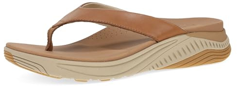 Dansko Rosemary Walking Flip-Flop for Women - Lightweight EVA Midsole and Rubber Outsole Natural Arch for Support and Propel Forepart for Energy Return Tan 7.5-8 M US