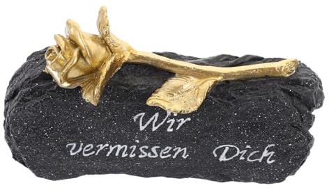 HANABASS 3stücke Deceased Relatives Mourning Resin Craft Gedenkstein Für Verstorbene Mit Schwarzer Für Grabdekoration Und Trauerarbeit Im Garten