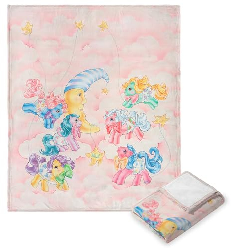 NORTHWEST Hasbro My Little Pony, Cotton Candy Clouds, Silk Touch Throw Blanket, 40 x 50 Inches