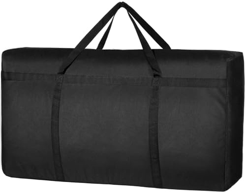 Lifewit 120L Reisetasche Groß, Aufbewahrungstasche, 600D Oxford Aufbewahrungstasche Heavy Duty Tragetasche mit verstärkten Griffen, Reisetasche, Umzugstasche, Schwarz, 90 x 28x 48CM