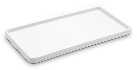 LoeJan 8 Bathroom Tray, Ceramic Vanity Dish for Counter Kitchen Soap Perfume Candle, Small Organizer Plate for Home Decor Plan