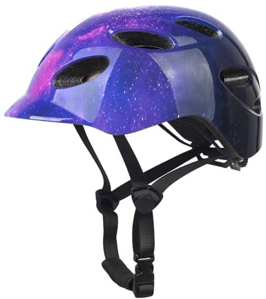 Kids/Youth Bike Helmet for Boys and Girls, Adjustable and Multi-Sport for Bicycle, Skateboard, Skate, Kick Scooter (Nebulae)