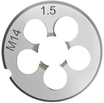 FUYUMIC Gewindeschneideisen M14, 1 Stück, Metallgewindewerkzeug, rechte Hand, metrische Schraubenschneideisen for Metallbearbeitungswerkzeuge aus legiertem Stahl(M14x1.5)