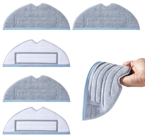 BUCOMTU 8 Stück Wischtücher für Roborock S8/S7/S7 MaxV Ultra/S7 MaxV Plus/S7 MaxV/S7 Max Ultra/S7 Pro Ultra/T7 Spezial Reinigungstuch, Mikrofaser Waschmopp