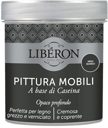Libéron Pittura Mobili a base di Caseina Nero Quarzo 0.5 L
