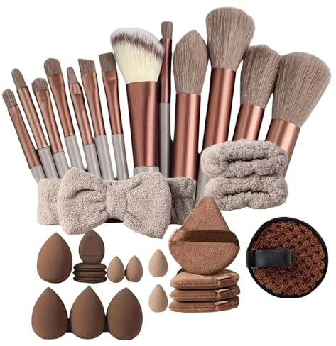 Pinceaux De Trousse de pour Débutantes | Trousse Cosmétique Portable De Douceur Idéal Offrir Femme Fille Amie