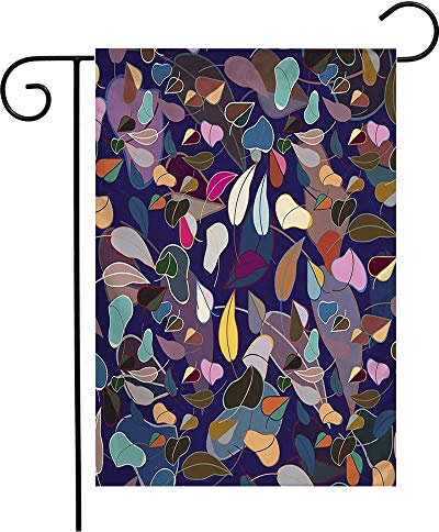 Bandera Flower Otoñales Coloridas, Hojas De Colores Otoñales, Follaje, Ecuador, Bali, Ee. Uu. Reforzada Bandera De Bienvenida, Para Balcón, Exterior, 30x45cm
