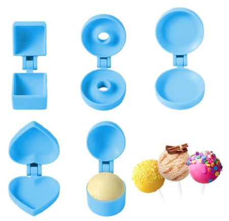 Generisch Cake-Pop-Formen Antihaft und einfaches Lösen | Einfache runde Cake-Pop-Backform -Backwerkzeug Für Festtage Geburtstagspartys Modelliermasse Fudge Schokolade Brownies