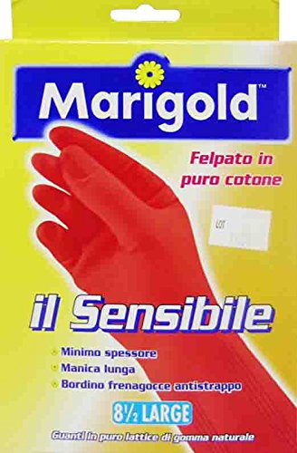 12 x Marigold Latexhandschuhe Il Sensitive, Größe L, in Schachtel mit 2 Stück