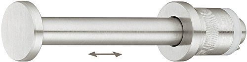 GedoTec Kleiderlüfter Schrank Garderobenhaken zum Kleben Kleiderhaken Edelstahl Kleiderbügelhalter ausziehbar | Garderobenbügel Ø 14 x 120 mm | MADE IN GERMANY | 1 Stück - Einbau-Haken zum Einlassen