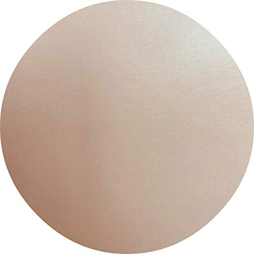 AKAKUS Table Protector Round Heavy Duty Heat Resistant Black, Brown, Beige, Grey (Beige, 105.cm)