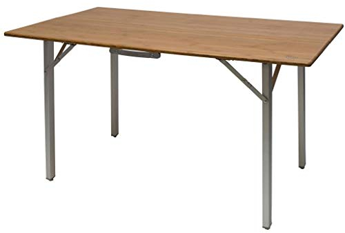 Defa Bambus Campingtisch Klapptisch Esstisch Reisetisch 140x72x5/70cm Garten Terrasse
