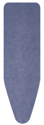 Brabantia 8mm Thick Underlay Ironing Board Cover (C Board/Denim Blue) Heat-Resistant, Non-Slip, Cord Fastener
