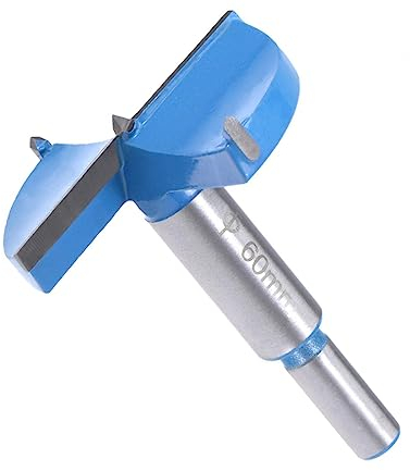 MACHSWON Forstner Brocas de carburo de tungsteno para sierra perforadora de madera, broca de posicionamiento de 60 mm x 80 mm, bisagra para carpintería