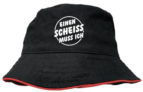 Anglerhut Einen Scheiss muss ich lustige sprüche Bucket hat Sonnenhut Motive