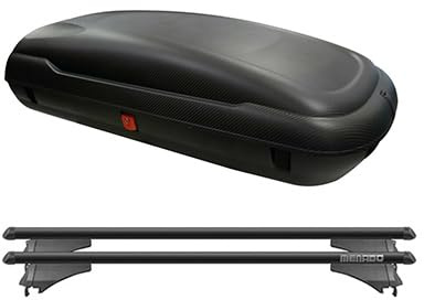 BOX BAULE da tetto Auto NON ORIGINALE COMPATIBILE con Formentor prodotte dal 2020 in poi KIT con Barre Portatutto BOX da 400 LT. MISURA cm. 168 x 75 x 37-60134 - M859000