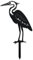 WADORN Piquets de jardin décoratifs en métal, statues de héron amusantes en métal pour l'extérieur, statue d'oiseaux de jardin en métal, sculpture d'oiseau amusante, cadeau pour jardin, cour, patio,