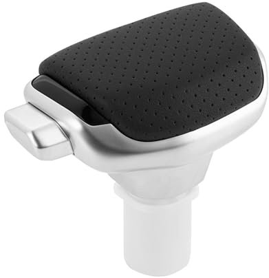 DUEYUU Auto-Schaltknauf Leder Auto Shifter Getriebekopf Schalthebel für DSG Yachtstyle Schaltknauf automatische Dekoration Modifikation Acce(With holes)