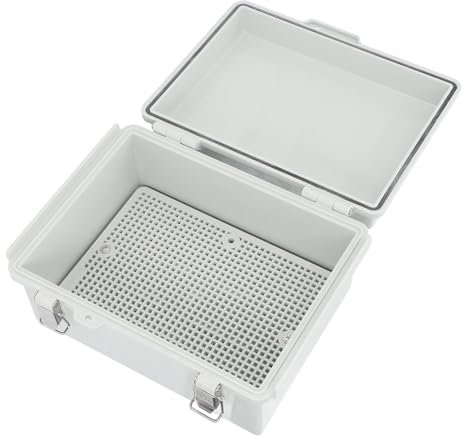 Outdoor Electrical Box: IP67 Wetterfestes Kunststoffgehäuse mit Edelstahlscharnier für Elektronik, Solarnetzwerke und Meeresprojekte