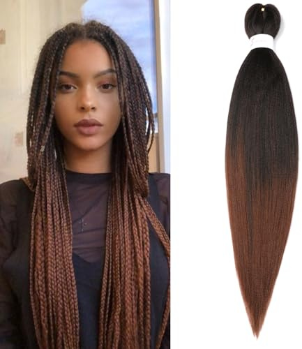 ShowJarlly Extension Per Treccine Africane 30 Pollici Capelli Per Treccine Africane 1 Pack Extension Treccine Africane Yaki Texture Treccine Africane Extensions Braiding Hair 1B/30#