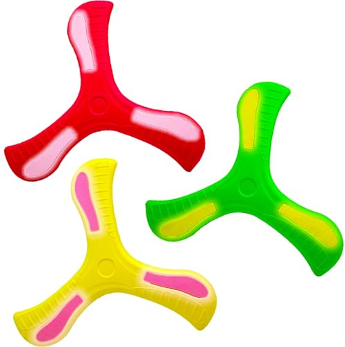 BAGUBDR 3 Piece Boomerang Set, Interesting and Exquisite Flying Ring, Interactive Practice Toy Flying Ring Flying Saucers for Picnics Parks and Outdoor Gatherings
