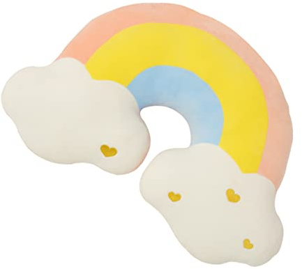 HOLIDYOYO Cojín Decorativo en Forma de Nube con Colores Arcoíris, Felpa Relleno de Algodón PP, Adecuado para Dormitorio y Hogar, Estilo Encantador