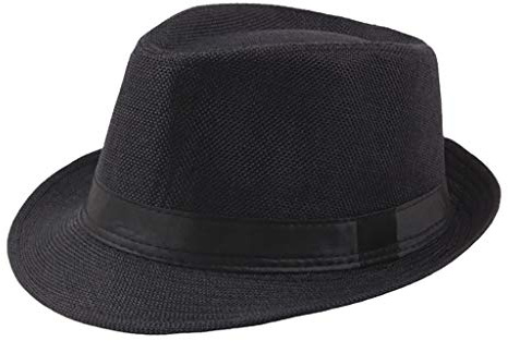 Fedora-Hut Mode Filz Gangster Hüte für Mann und Frau, Trilby Snap breiter Krempe Vintage Style Dress Hut