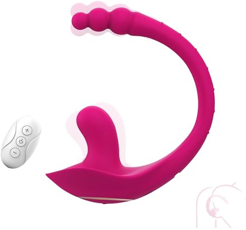 Jinqian Vibration für Frauen Sex Spielzeug für die Frau Paare mit Fernbedienung, 2in1 Vibrator G-Punkt Anal Klitoris Vibratorensets 10Modus, Tragbarer Vibratoren Bdsms Dildo Sex Toyset Damen Klitoris