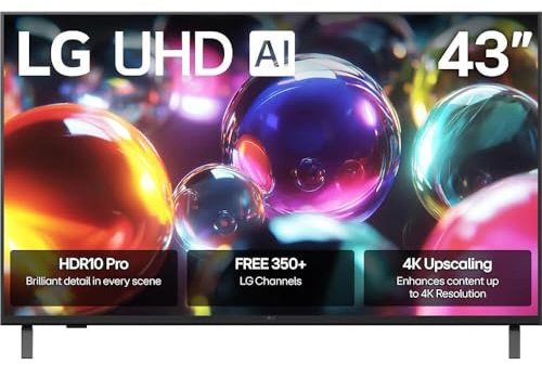 LG 43UA7000P 43 inch Class UA7000 Series LED AI 4K UHD Smart webOS TV (2025)