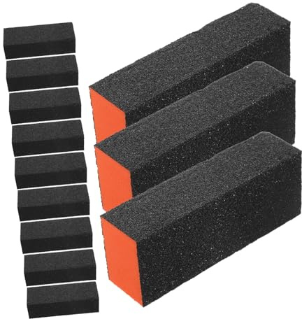 HAPINARY 20 pezzi Blocco Tampone Unghie in Spugna Nail Buffer e Portatile per Manicure e Pedicure Levigatura e Lucidatura Unghie Naturali e Acriliche Strumento Versatile e