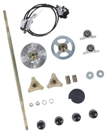 Topiky Conjunto de Pinza de Disco de Freno Go Kart de 29 Pulgadas Materiales Resistentes para Mayor Estabilidad de Conducción Reemplazo Atomik