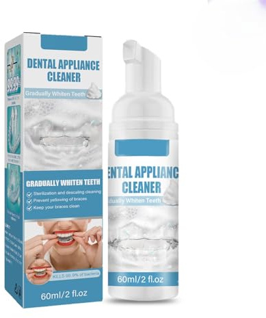 Espuma Suero De Eliminación De Manchas De Dientes,Limpiador De Aparatos Dentales,Limpieza Rápida,Elimina Eficazmente Las Manchas,60ML