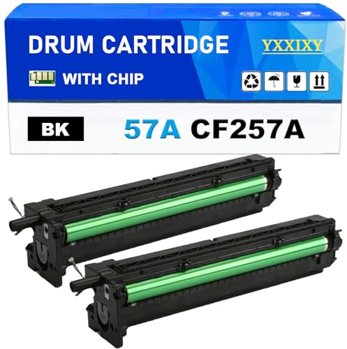 CF257A Drum, 57A Unidad De Tambor De Imagen Negro 80K Páginas | Compatible para HP LJ MFP M436N M436NDA M436 Impresora 2-Pack