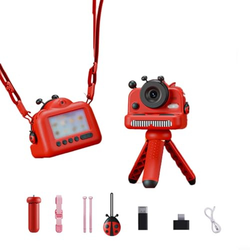Allthingstore Kids' Touchscreen HD Digital Camera with Instant-Thermal Printing and WiFi, 3.0 Inch Display, 6600W Pixels, Compact Portable Design for Children(Red)