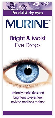 Murine Bright and Moist Eye Drops to whiten eyes as well as hydrating and soothing dry or tired eyes , 15ml