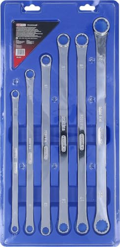 KS TOOLS 518.0800 Jeu de 6 Clés Polygonales Extra-longues Chromé Satiné