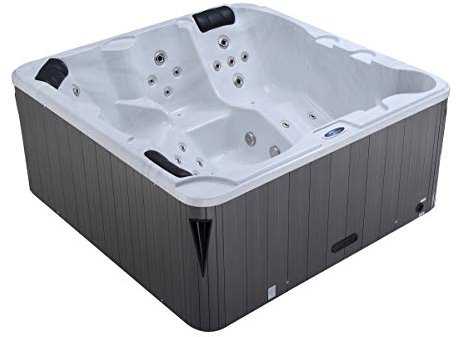 SPA rigide WATERCLIP Luxa carré 5 places (3 places assises + 2 places allongées)
