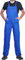 MAZALAT work wear Pantalones con Peto de Trabajo para Hombre, Made in EU, Mono de Trabajo, Azur, Blanco, Rojo, Verde, Negro